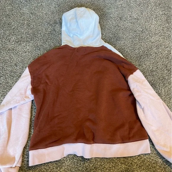 MADEWELL MWL Airyterry Hoodie Sweatshirt and Shorts Set in Colorblock - Picture 3 of 9